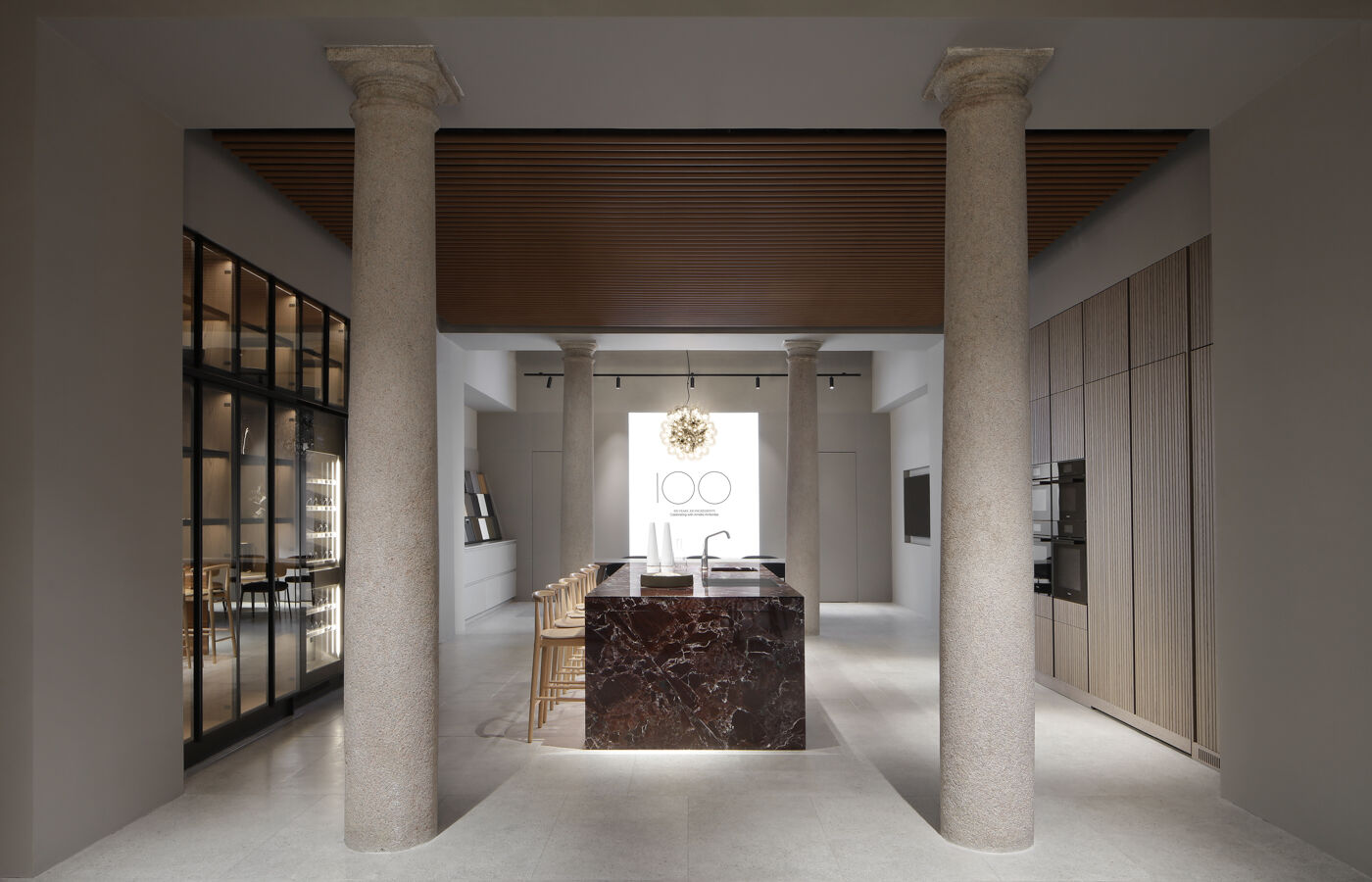 Thea Arclinea kitchen with red marble