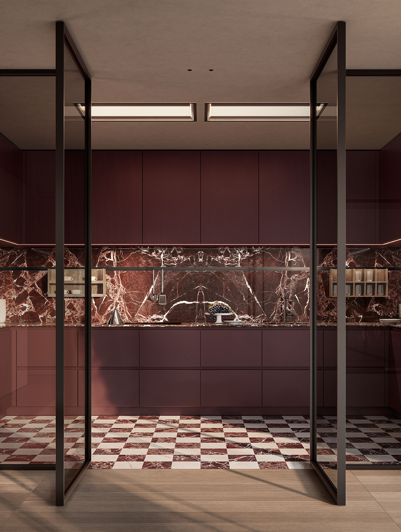 Thea Borgogna frame Collection in a bright apartment