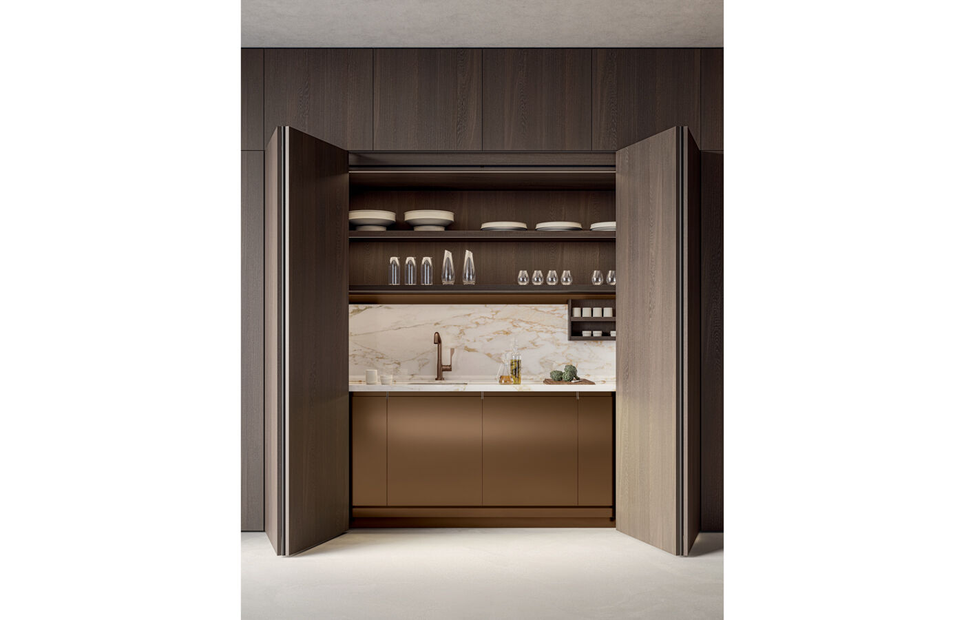 Convivium lapis kitchen open