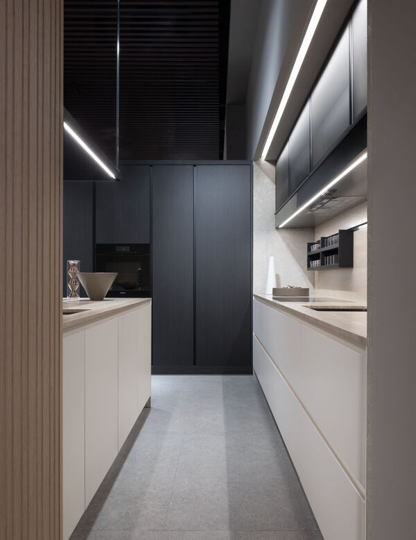 Arclinea kitchen Thea inside view