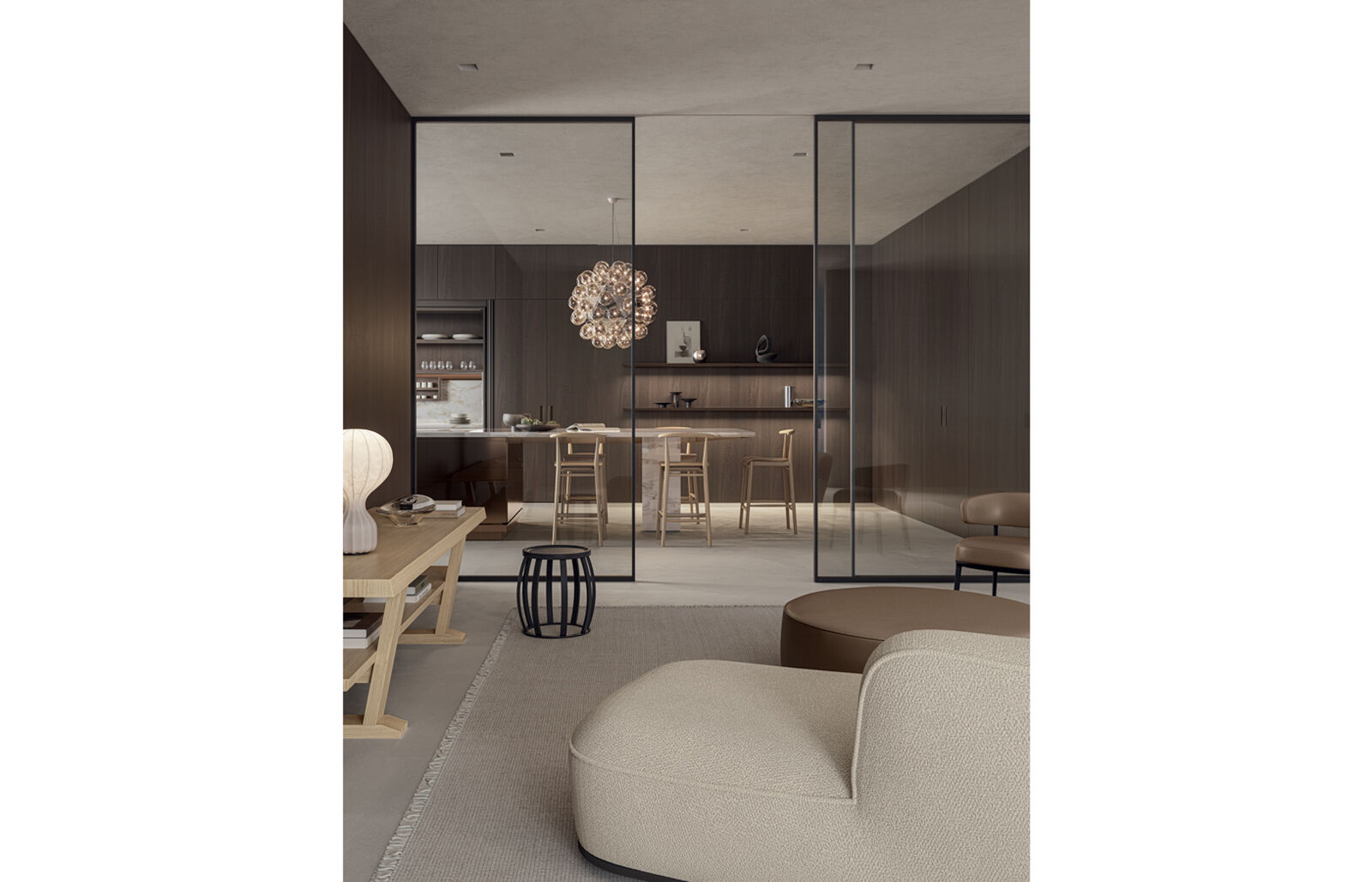 Convivium connected with the living area