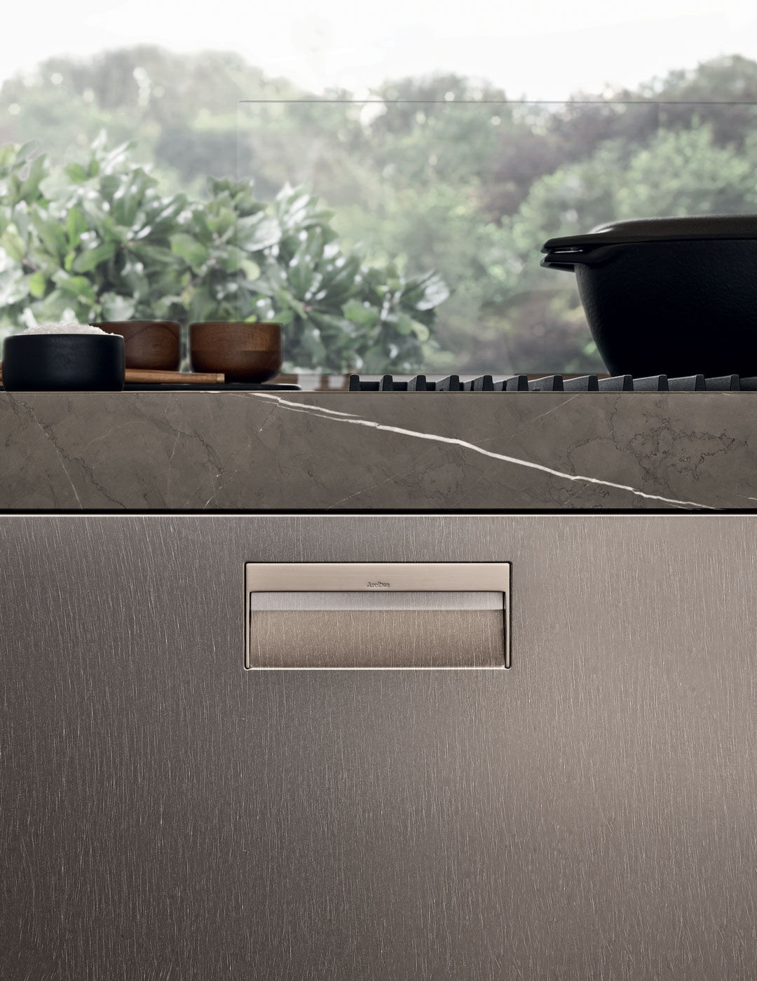 Italia Kitchen double island detail