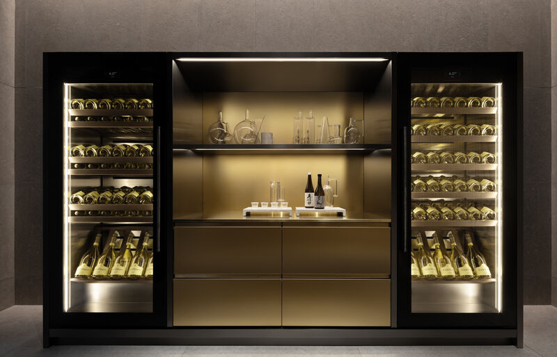 double winery teca in proxima luxury kitchen presented for milan design week 26