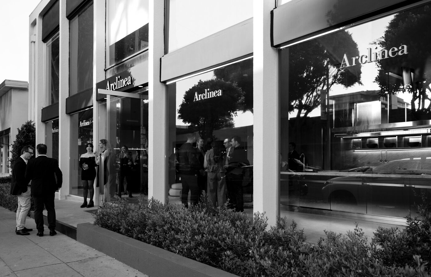 Arclinea los angeles west holliwood kitchen showroom facade