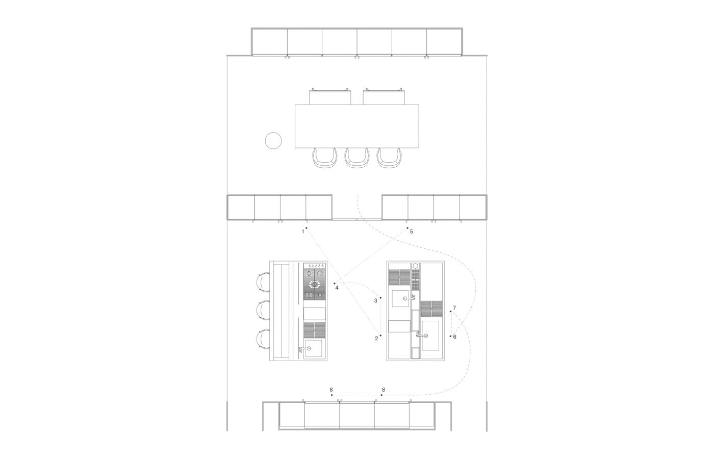Italia Kitchen double island exclusive elements - mobile
