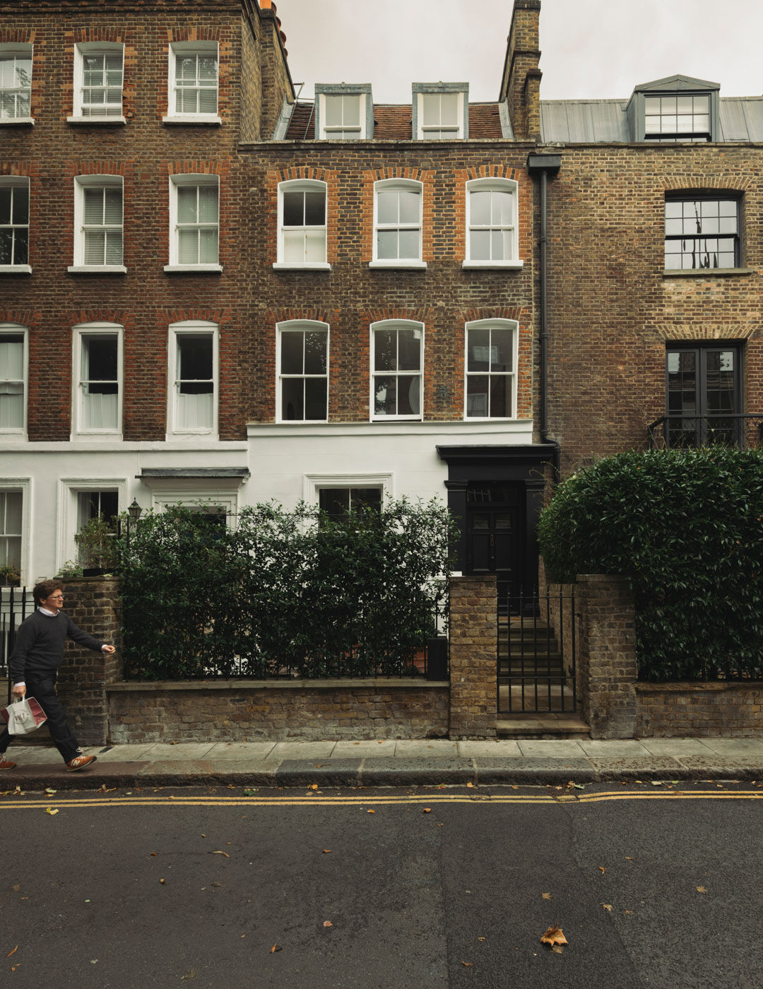 Facade of rebecca willer home in lodon with Arclinea kitchen