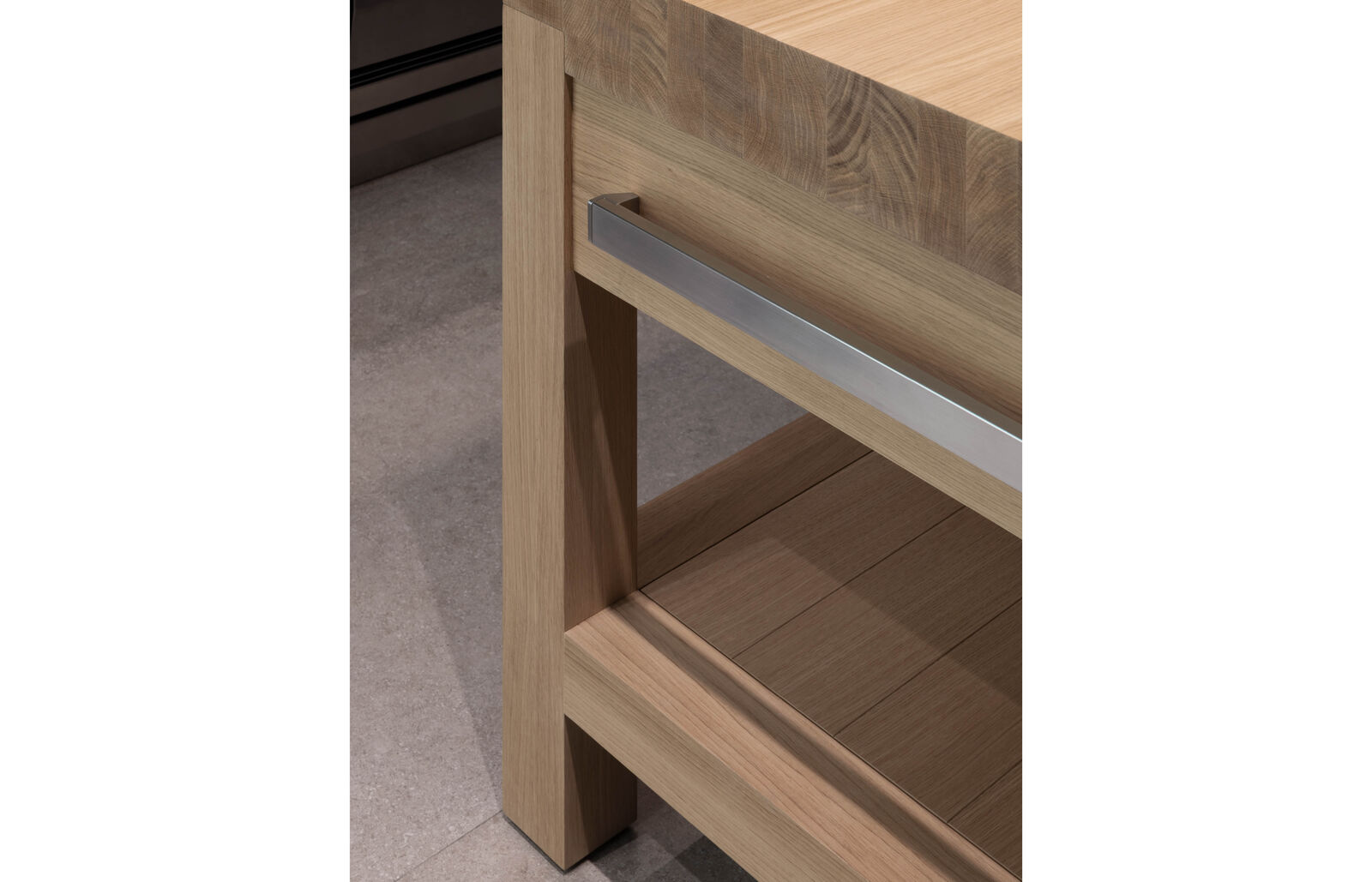 butcher handle and leg of kitchen in Milano during Milan Design Week 26