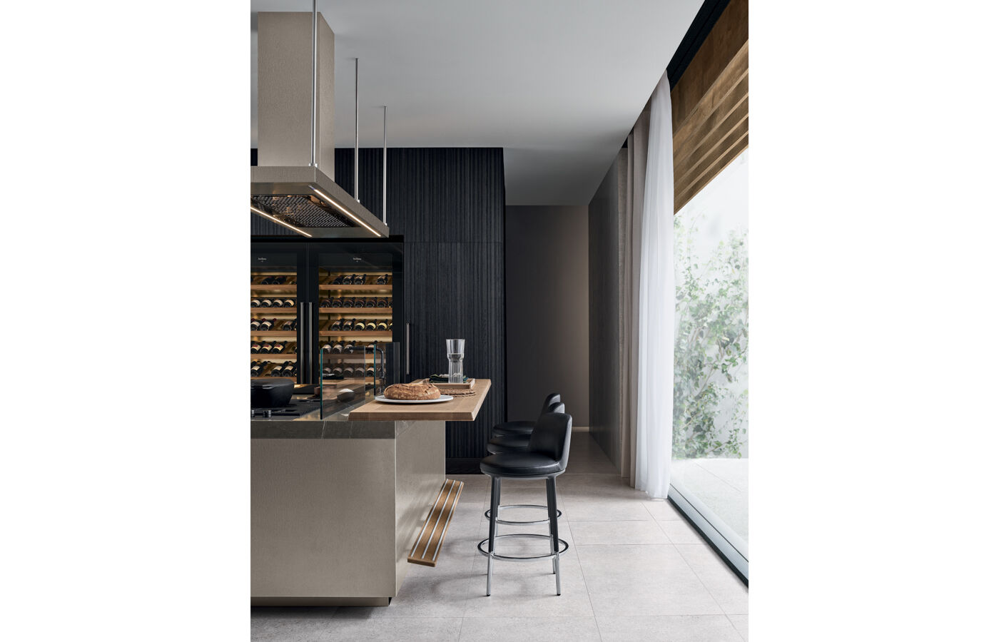 Italia Kitchen double island top view