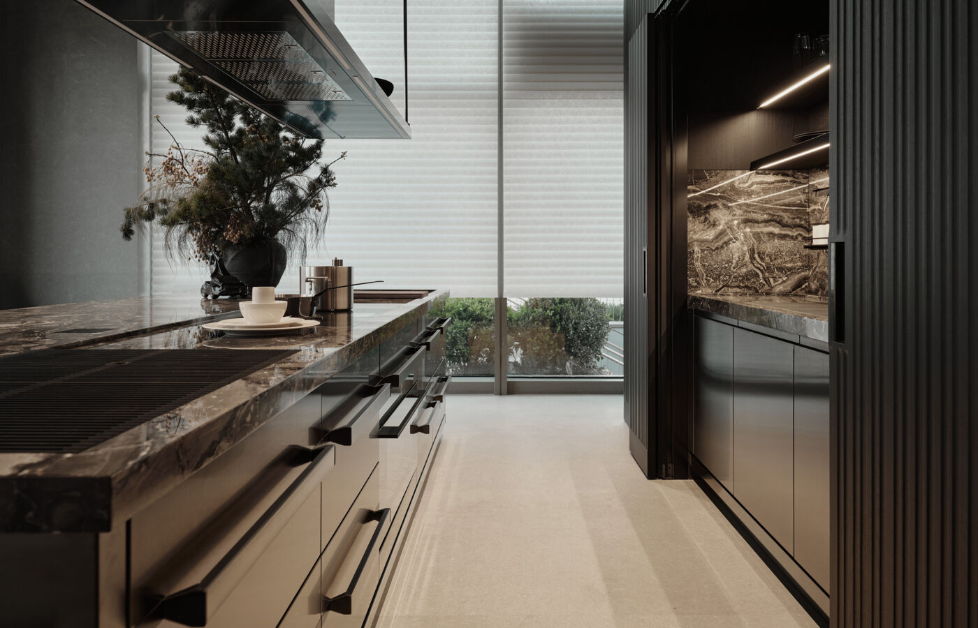 inside proxima kitchen arclinea showroom shanghai