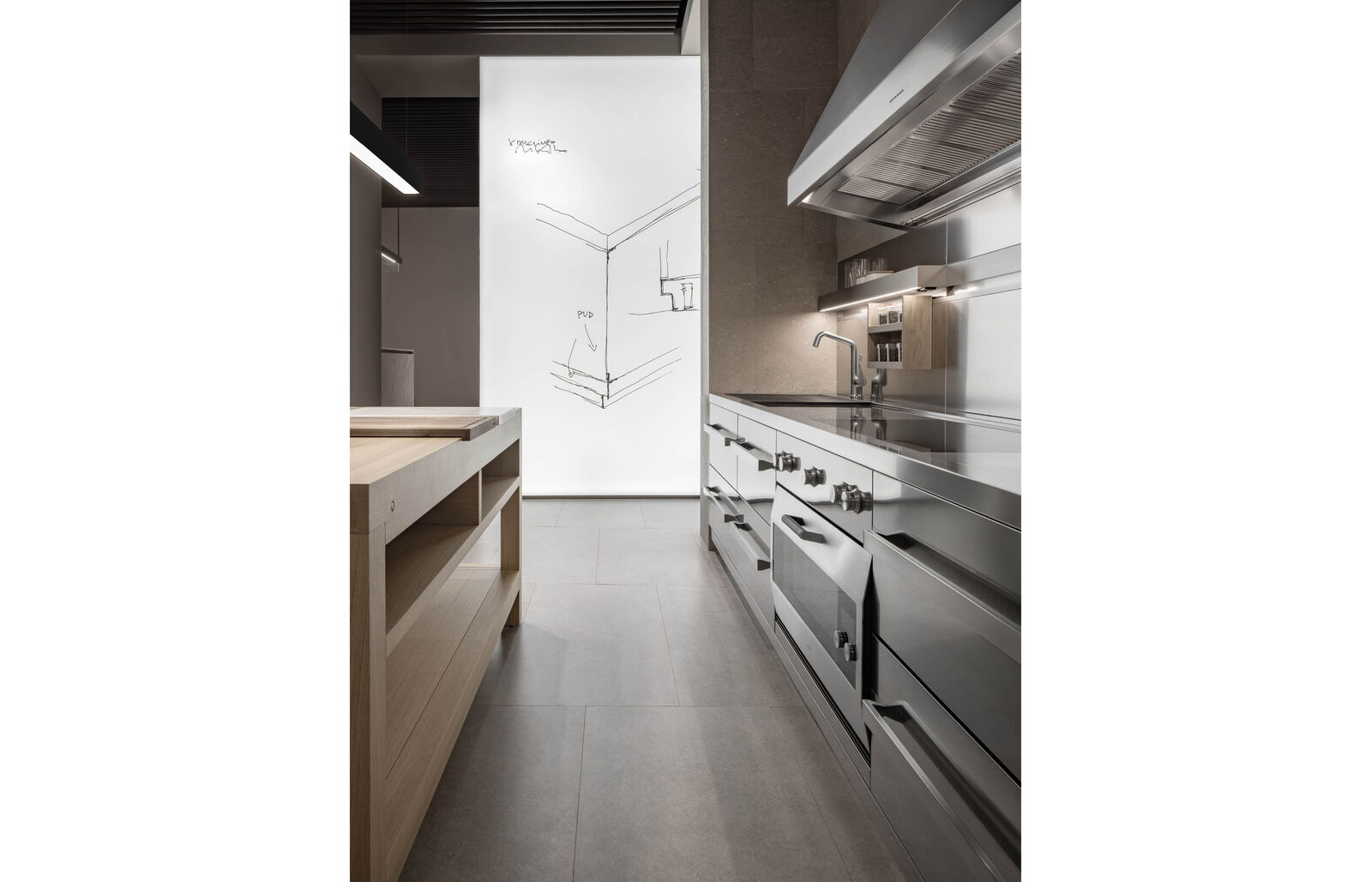 proxima stainless steel kitchen in Milano during Milan Design Week 26